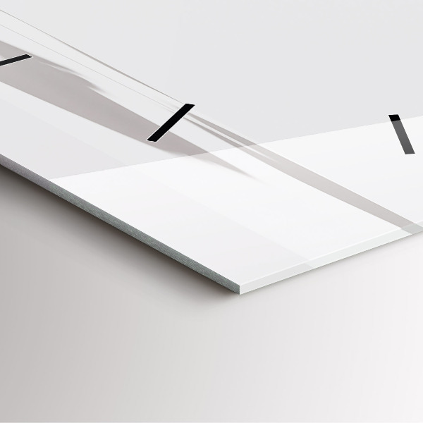 Horloge murale carrée Feuilles abstraites