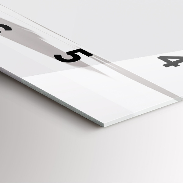 Horloge murale carrée Feuilles abstraites