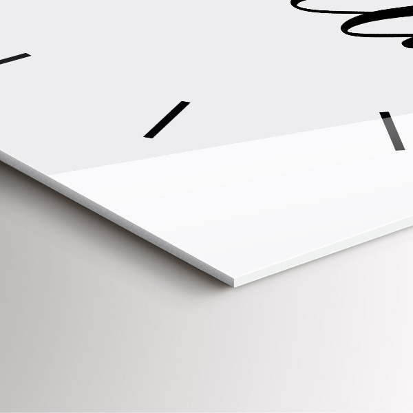 Horloge murale carrée Inscription aventure