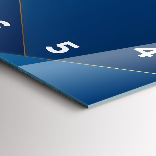 Horloge murale carrée Abstraction décorative