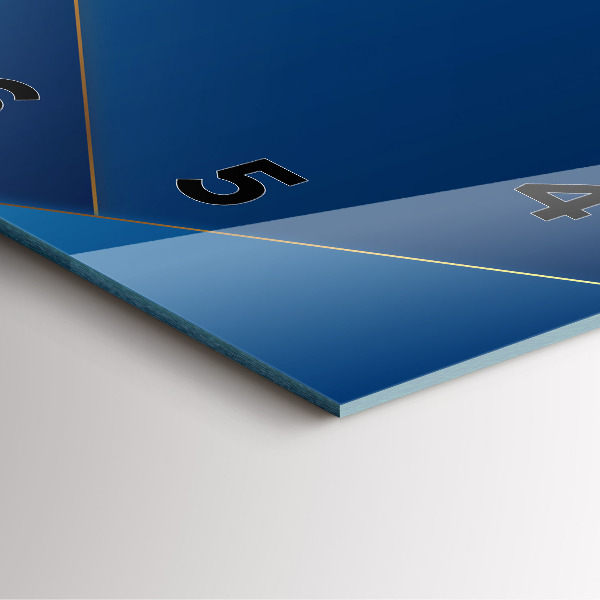 Horloge murale carrée Abstraction décorative