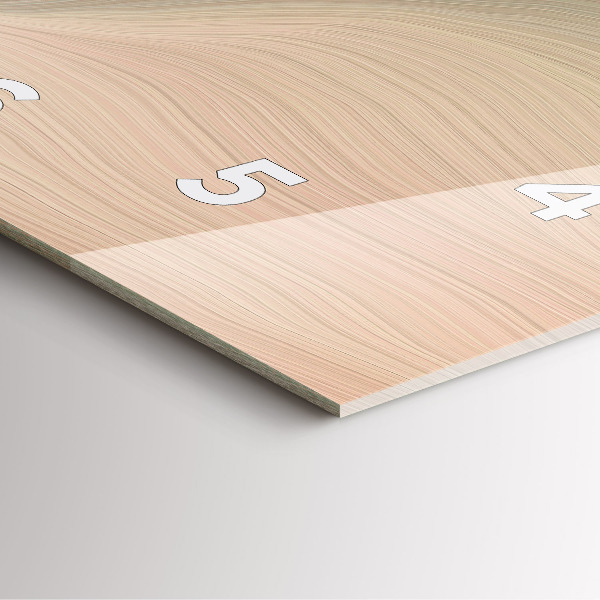 Horloge murale carrée Abstraction des vagues