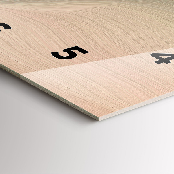 Horloge murale carrée Abstraction des vagues