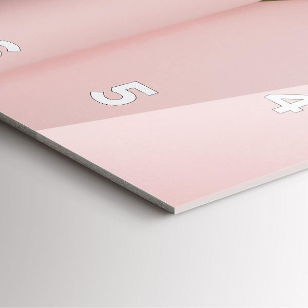 Pendule carrée en verre Bouquet de fleurs de tulipes