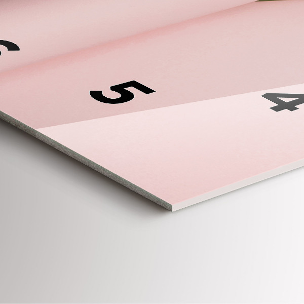 Pendule carrée en verre Bouquet de fleurs de tulipes