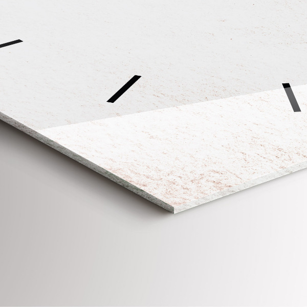 Pendule carrée en verre Motif décoratif