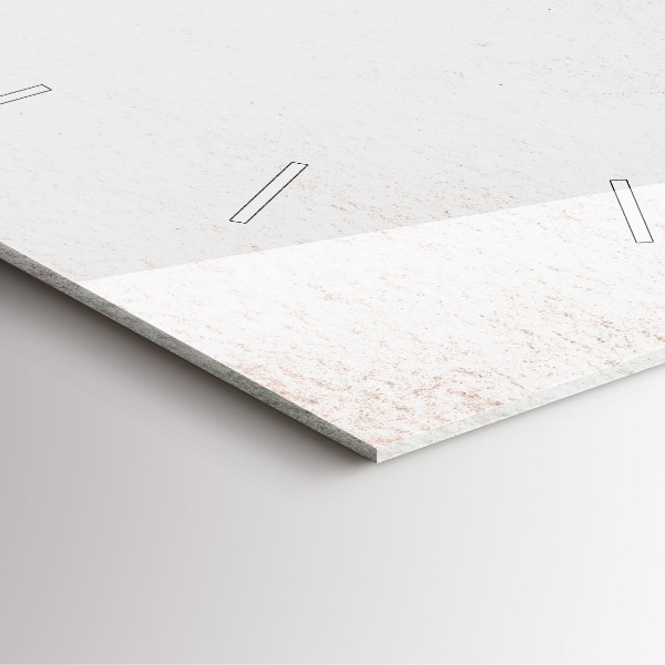 Pendule carrée en verre Motif décoratif