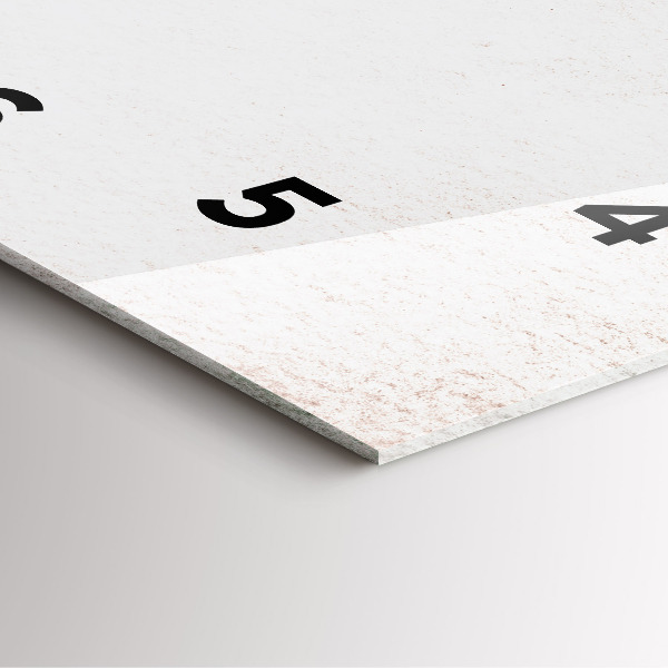 Pendule carrée en verre Motif décoratif