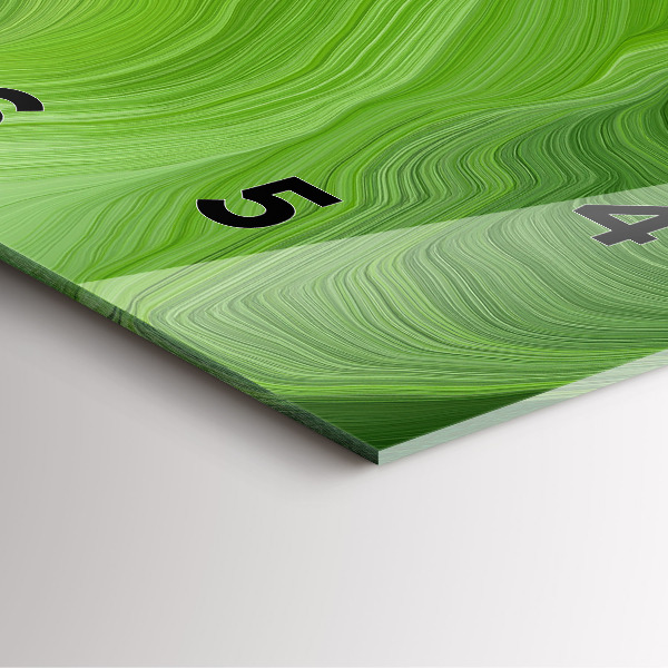 Pendule carrée en verre Ondes modernes