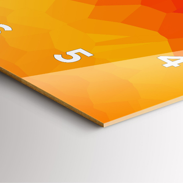 Pendule carrée en verre Abstraction colorée