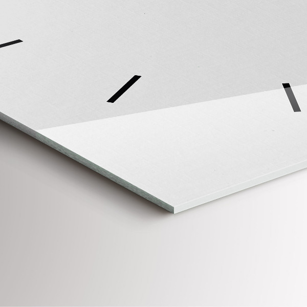 Pendule carrée en verre Étoiles sur fond clair