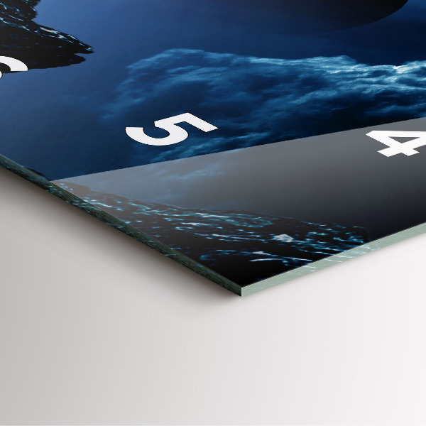 Pendule carrée en verre Grande Galaxie