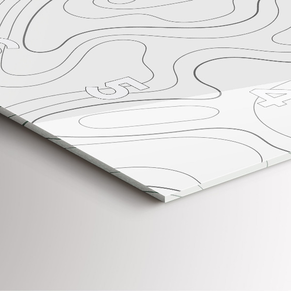 Pendule carrée en verre 'Taches d''abstraction'