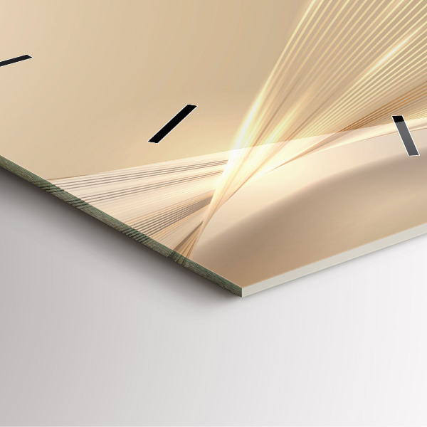 Pendule carrée en verre Lumière abstraite