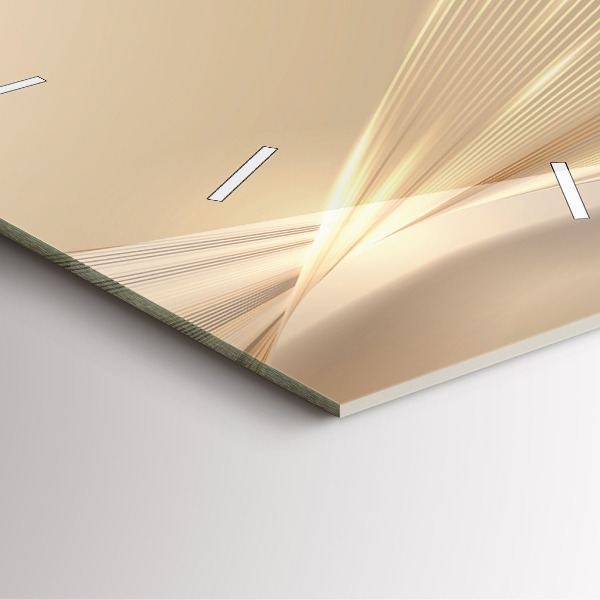 Pendule carrée en verre Lumière abstraite