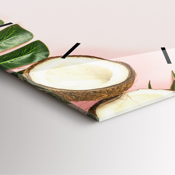 Pendule carrée en verre Ambiance estivale