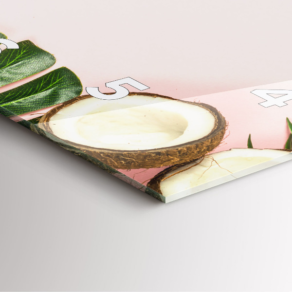 Pendule carrée en verre Ambiance estivale