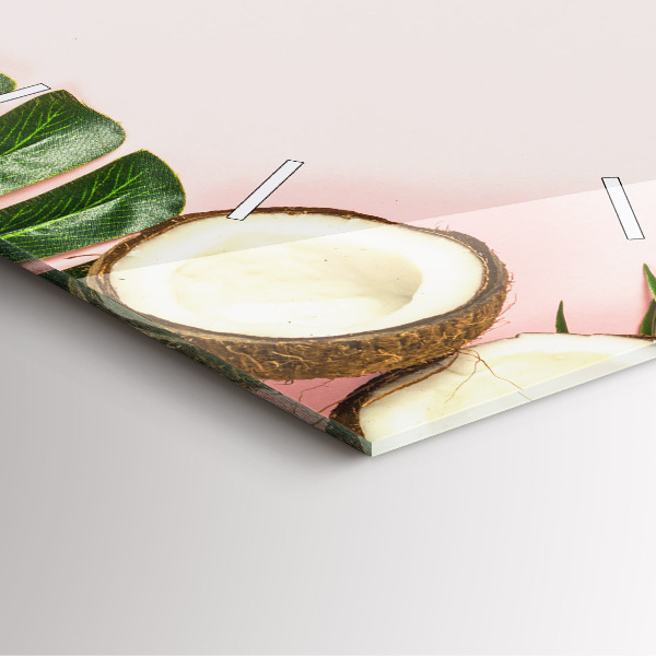 Pendule carrée en verre Ambiance estivale