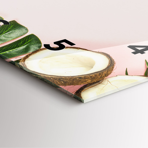 Pendule carrée en verre Ambiance estivale