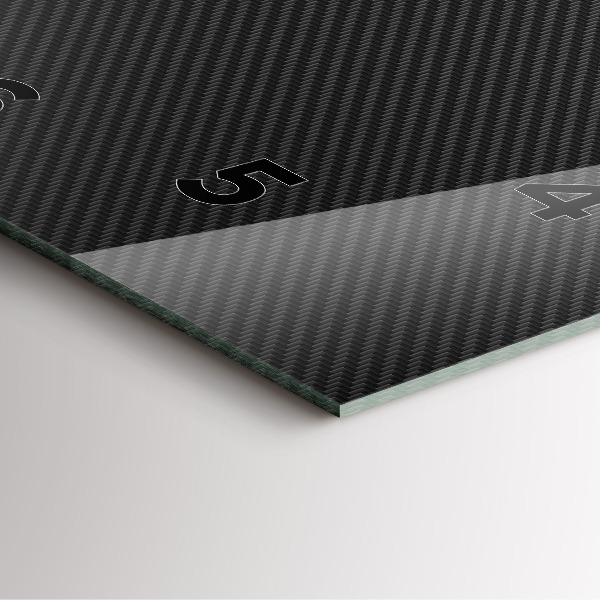 Pendule carrée en verre Abstraction sombre