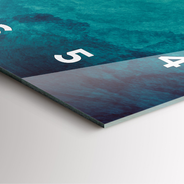 Pendule carrée en verre 'Profondeur d''abstraction'