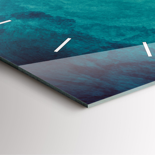 Pendule carrée en verre 'Profondeur d''abstraction'