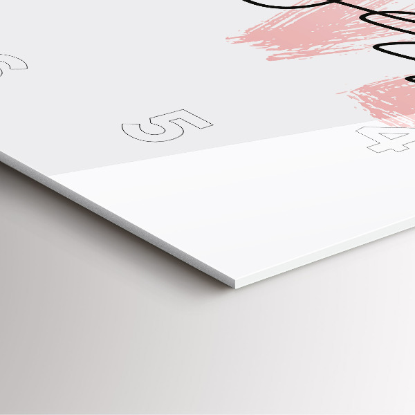 Pendule carrée en verre 'L''inscription Aimez-vous'