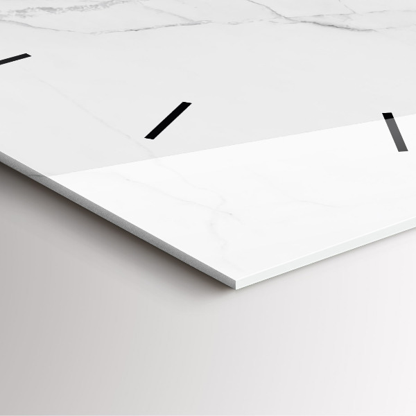 Pendule carrée en verre Marbre décoratif