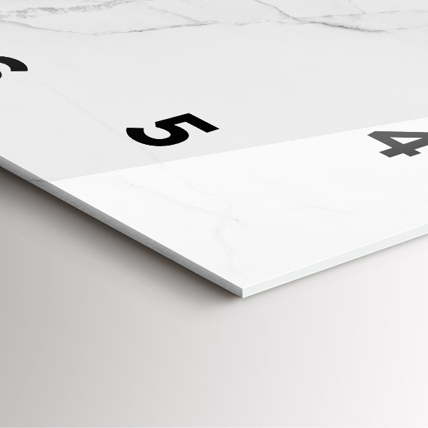 Pendule carrée en verre Marbre décoratif