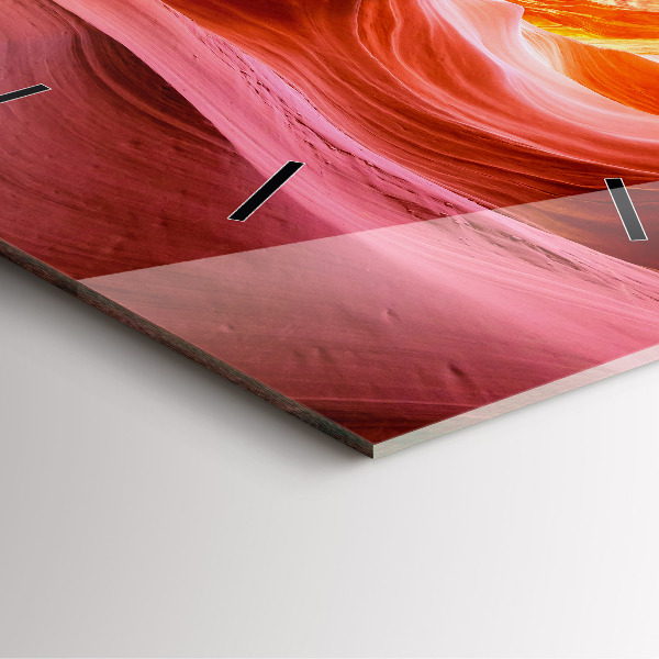 Pendule carrée en verre Canyon