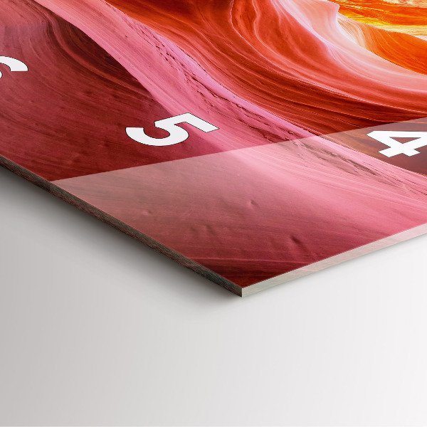 Pendule carrée en verre Canyon