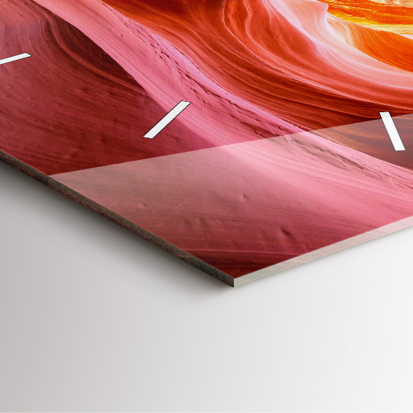 Pendule carrée en verre Canyon