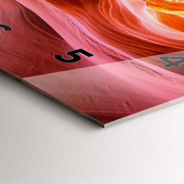 Pendule carrée en verre Canyon