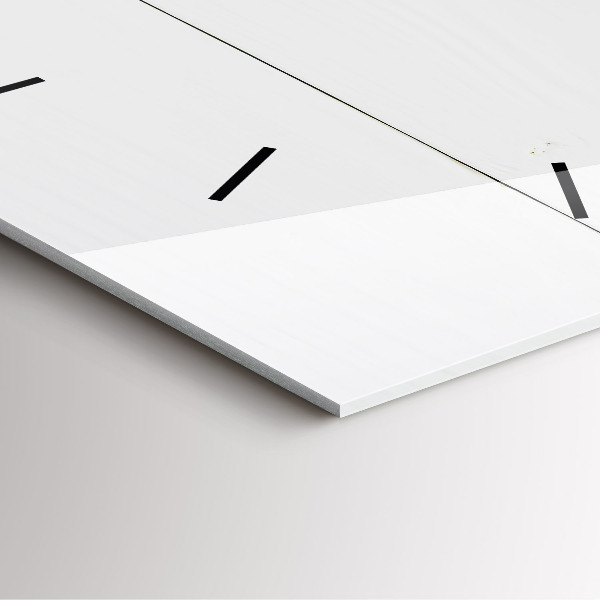 Horloge carrée en verre 'La maison de l''inscription'