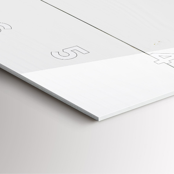 Horloge carrée en verre 'La maison de l''inscription'