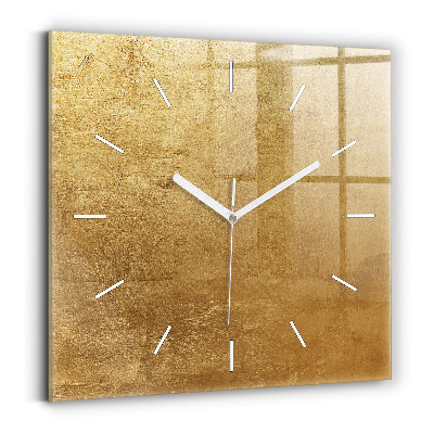 Horloge carrée en verre Toile décorative