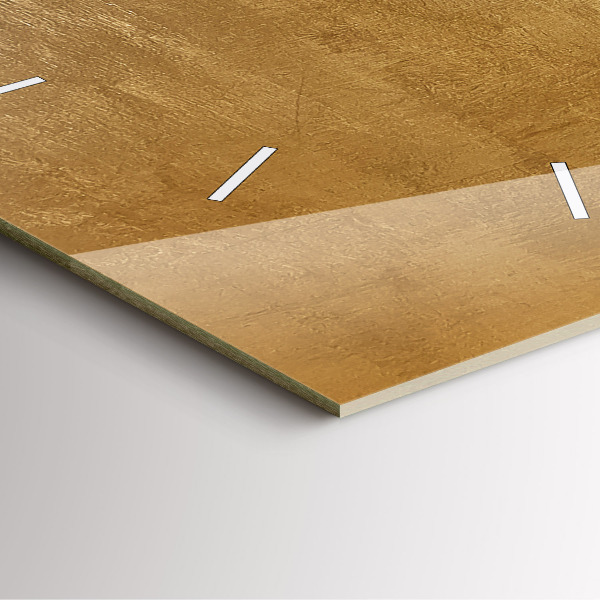 Horloge carrée en verre Toile décorative