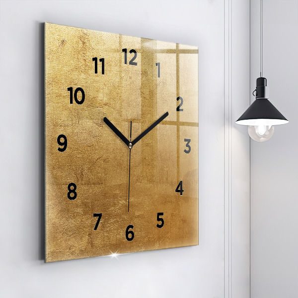 Horloge carrée en verre Toile décorative