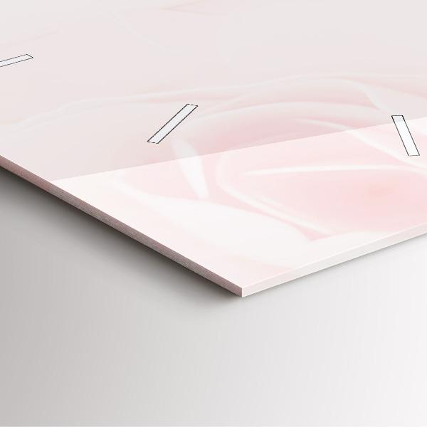 Horloge carrée en verre Roses en fleurs