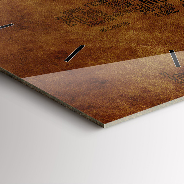 Horloge carrée en verre Carte et noms de pays