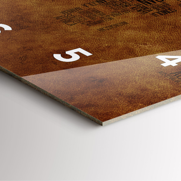 Horloge carrée en verre Carte et noms de pays