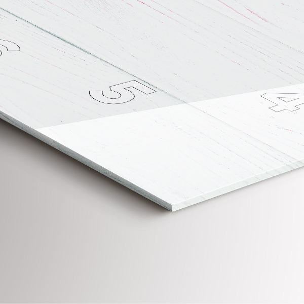 Horloge carrée en verre Fleurs de printemps