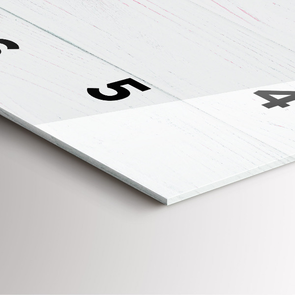 Horloge carrée en verre Fleurs de printemps