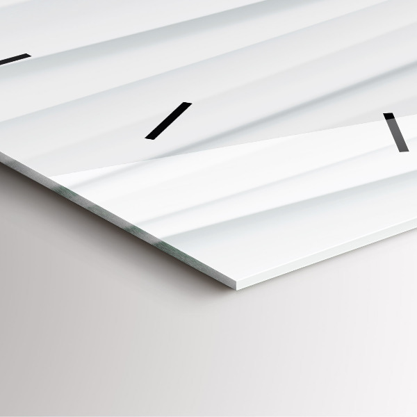 Horloge carrée en verre Texture des vagues