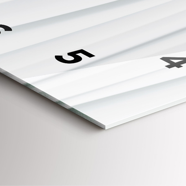 Horloge carrée en verre Texture des vagues