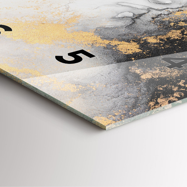 Horloge murale carrée Marbre artistique