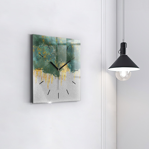 Horloge murale carrée Motif décoratif