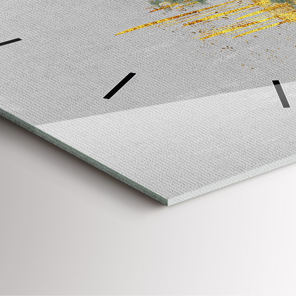 Horloge murale carrée Motif décoratif