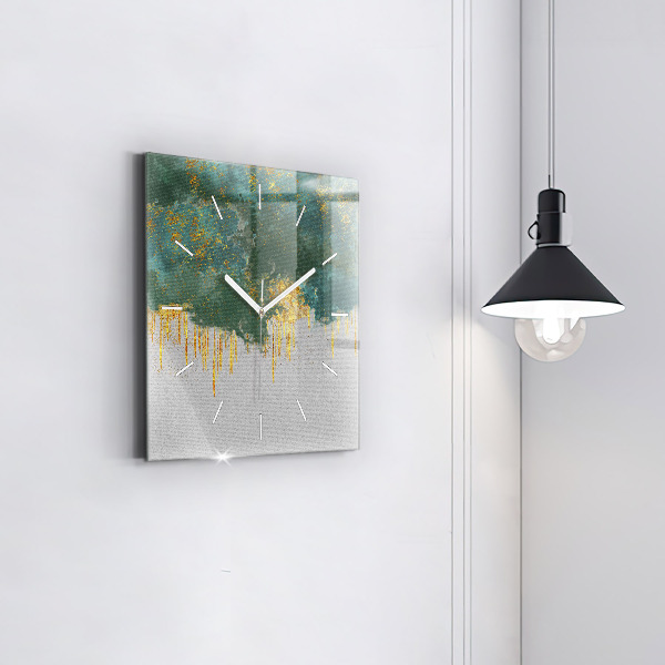Horloge murale carrée Motif décoratif