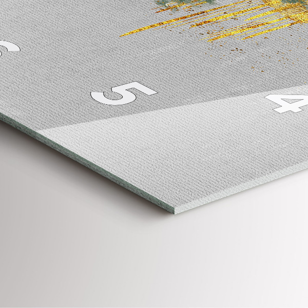 Horloge murale carrée Motif décoratif